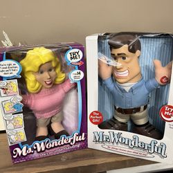 Vintage Mr.and Ms. Wonderful Talking Dolls