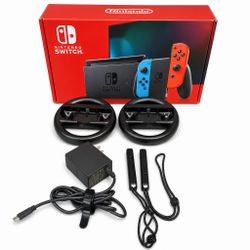 OEM Nintendo Switch Charger USB-C Power Supply/ Steering Wheels & Wrist Straps