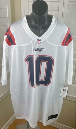 Nike NFL New England Patriots Mac Jones #10 Player Game White/Navy/Red Football Jersey - Men’s Size 3XL - New w/Tags