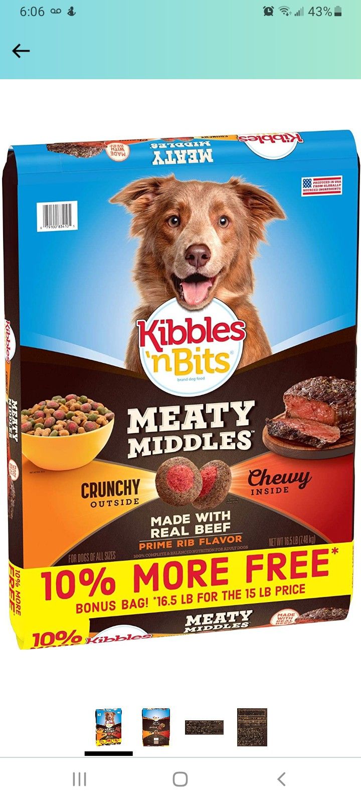 Kibbles n Bits brand dog food for Sale in Clinton MD OfferUp