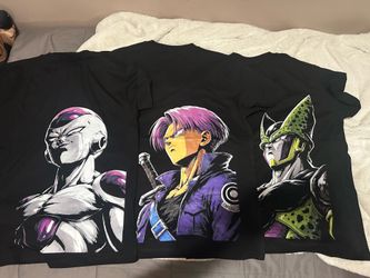 NEW Dragon Ball Z Shirts LARGE only - Frieza Trunks Cell