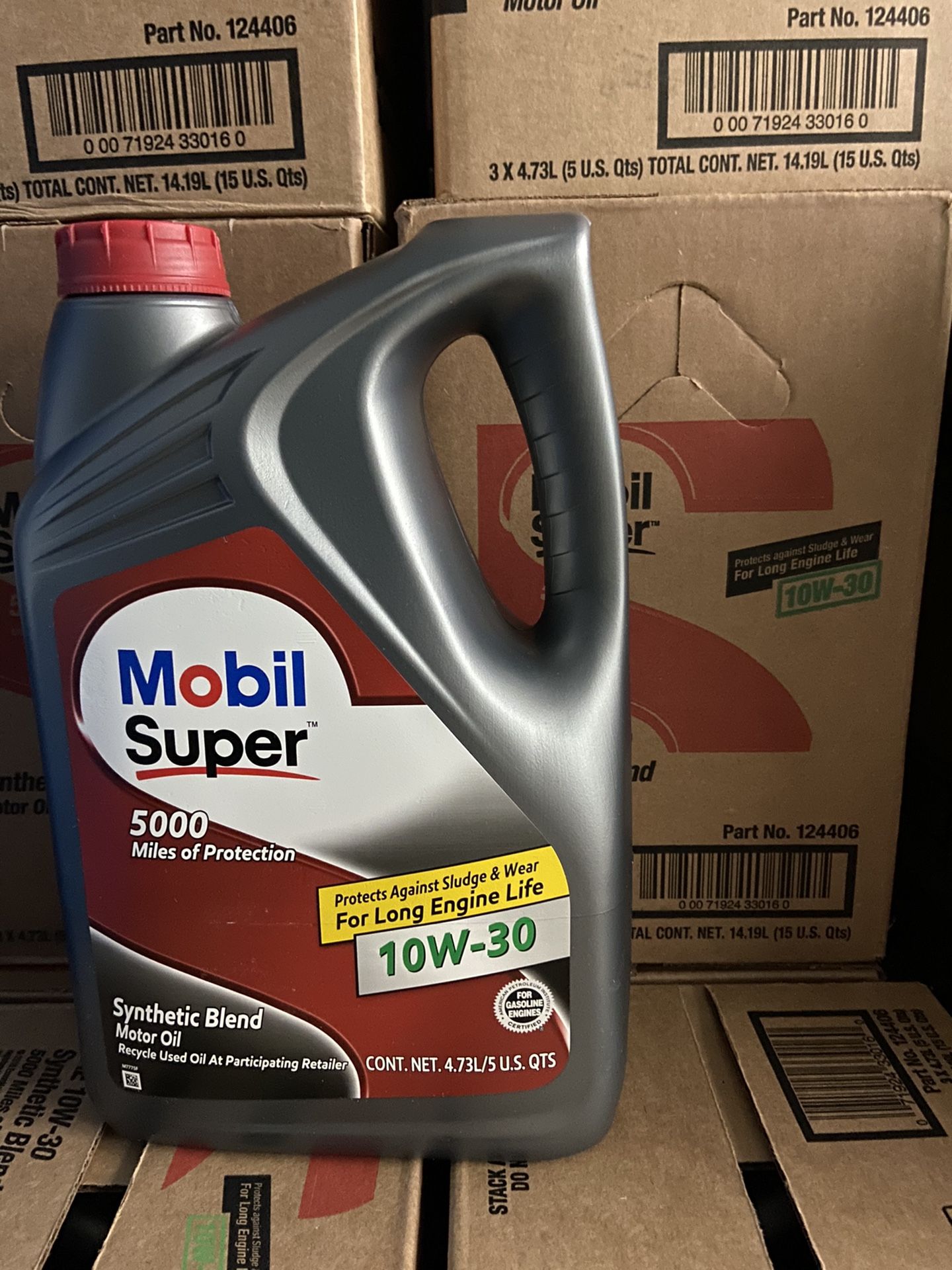 Aceite Mobil Súper 10w-30 Synthetic Blend Galon