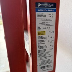 Louisville Ladder 10 Ft 300 Lbs Load Capacity 
