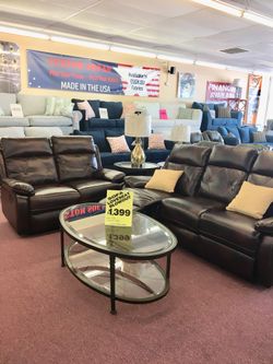 Brand New Reclining Sofa Loveseat Set! $50 Down Takes It Home Today!