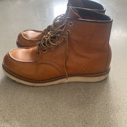 Red Wing 9875 Irish Setter Moc Toe Russet Gold Sequoia