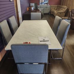 New Dinning Set Table And 6 Chairs 