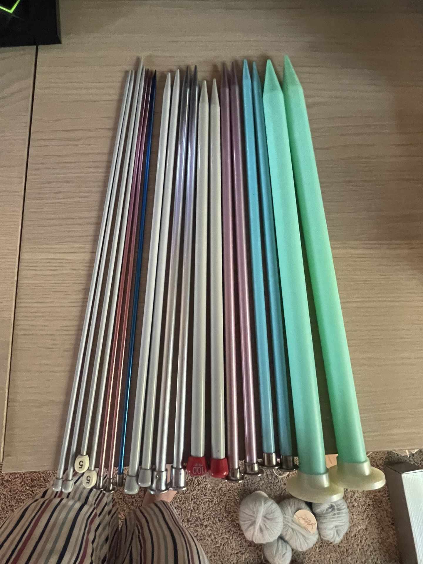 Various 13” Knitting Needles