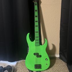 Dean Custom Zone Bass in the "Nuclear Green"