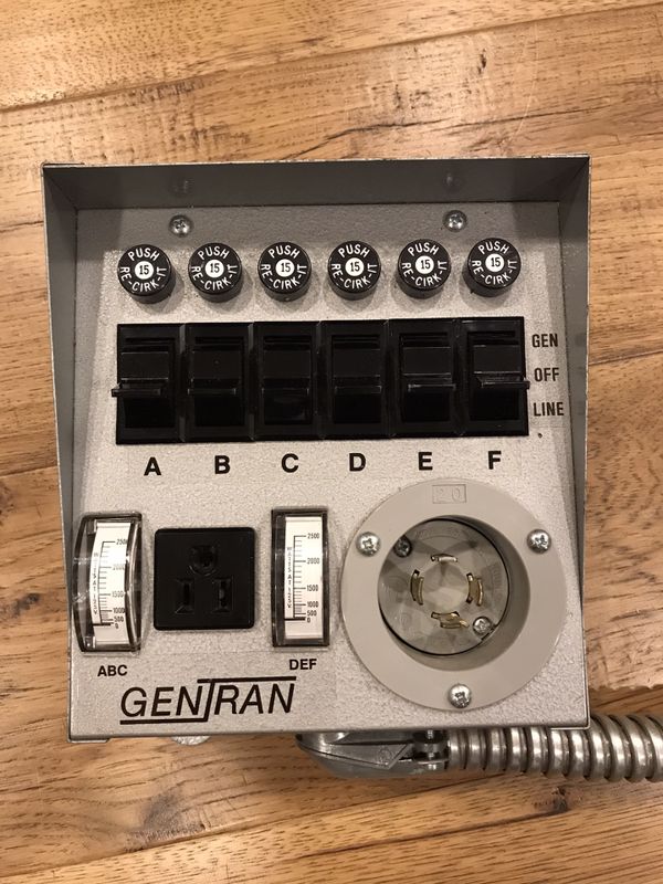30A / 20A Reliance GenTran Transfer Switch for Sale in Shelton, CT