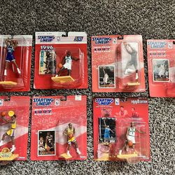 LOT OF 7 1995,1996,1997 STARTING LINEUPS BASKETBALL