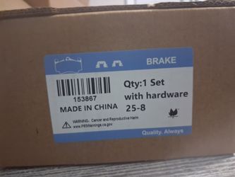 New Front & Rear Brake Pads with Hardware – $70 OBO
