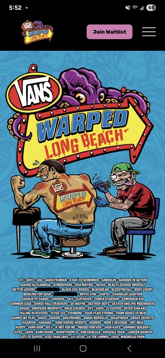 Tickets To Warped 2025