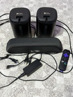 Roku Streambar + Roku Wireless Speakers + Voice Remote Bundle