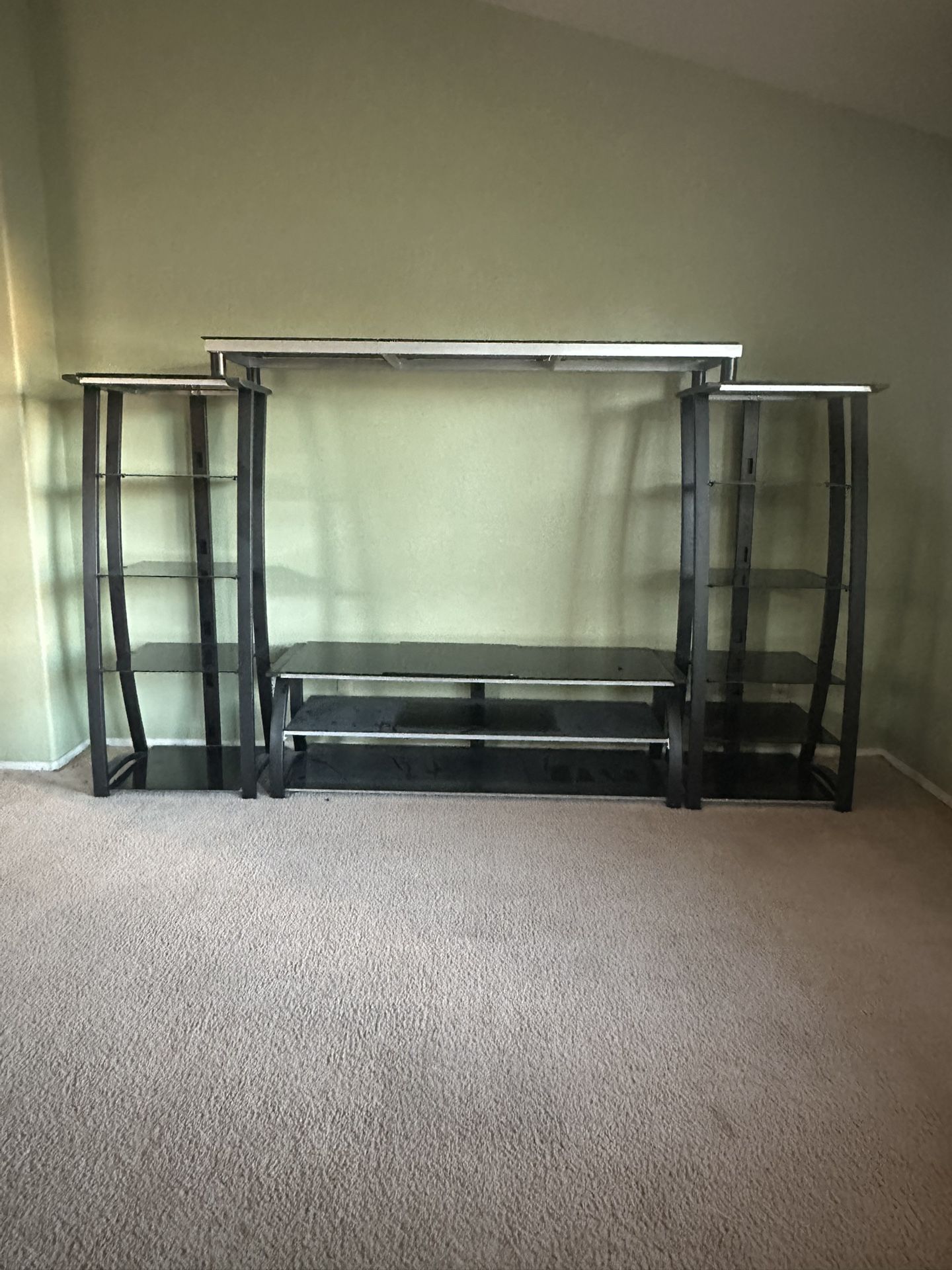 Black Glass Entertainment Center