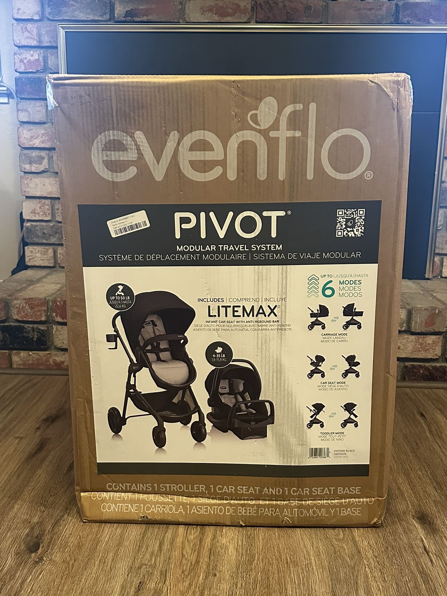 Black Even Flo Travel System