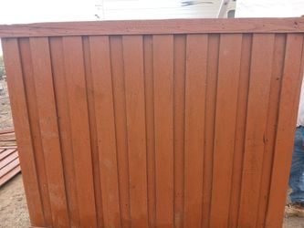 6ft X 8ft Used Refurbished Wood Fence Panels