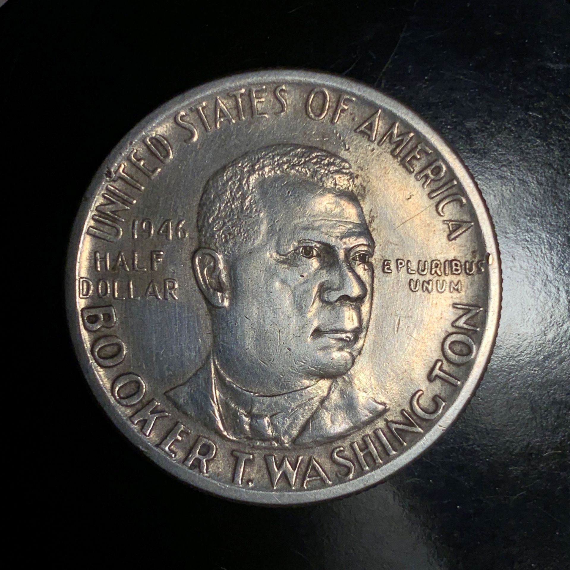 1946 Booker T. Washington Silver Half Dollar Coin