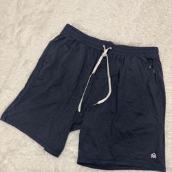 New 2xl navy blue mens athletic track shorts casual festival rave joggers pocket