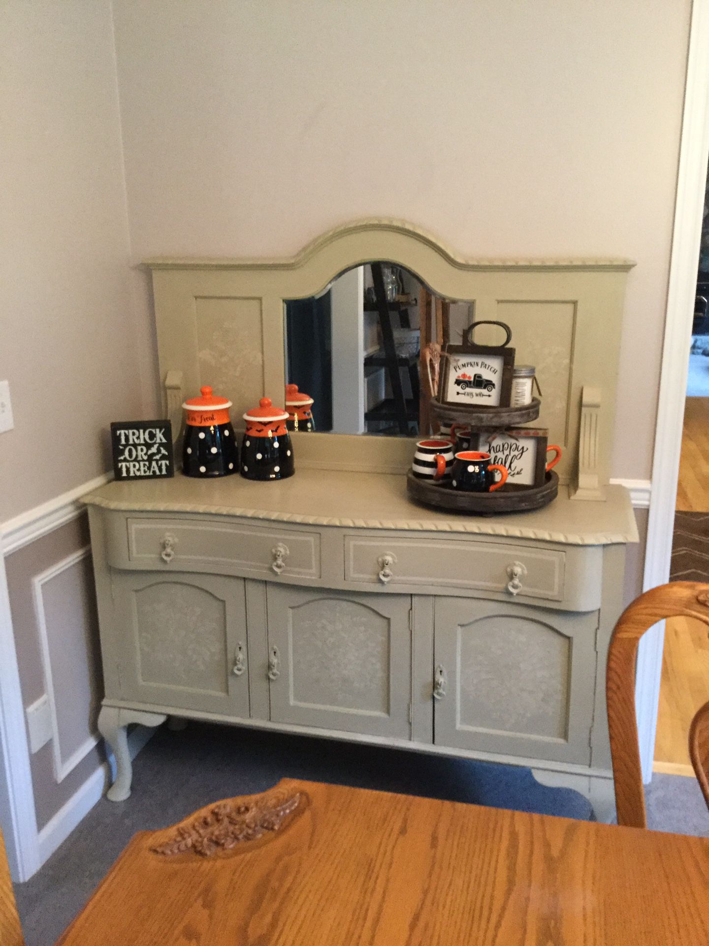 Buffet table, console table, hutch
