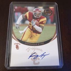 USC Dominique Byrd Autograph Rookie Card 
