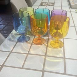 Beautiful colorful glasses, five dollars