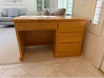 Solid wood desk