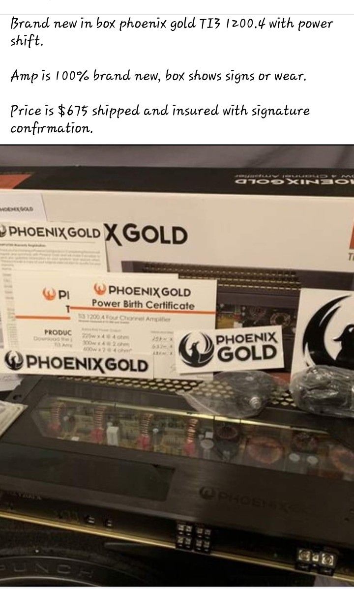 Amp Phoenix Gold Ti3 12 Ti 12
