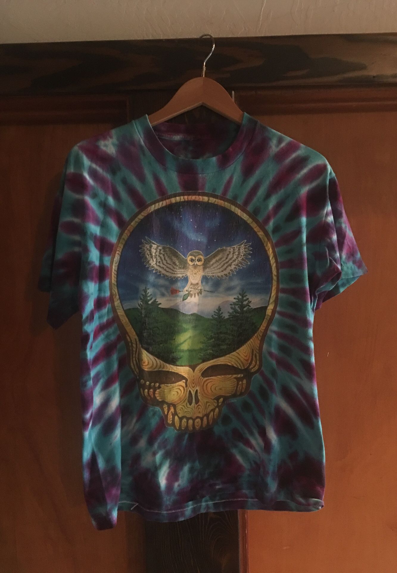 Vintage Grateful Dead Oregon Owl Autzen stadium concert T shirt