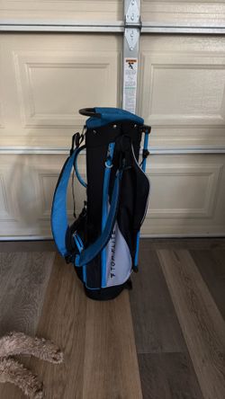 Junior / Kids Golf Stand Bag - Light Blue, Black & White