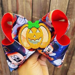 Halloween Little Girls Hair Bow