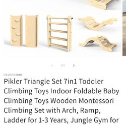 Toddler Wooden Climbing Set