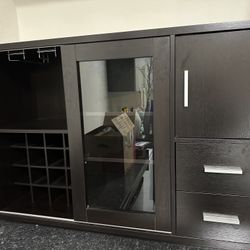 Wine Rack With Storage Drawers