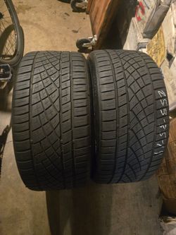 2. Tires.  255. 35. 19.  Continental Procontac