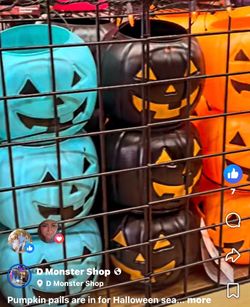 Pumpkin Pail - Variety Colors Available - Halloween