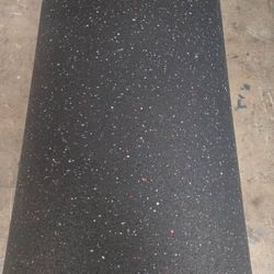 Brand New Gym Flooring 16ft X 4ft 128$ Black With Multicolor Speckles, Yes Available Now Except Custom Orders