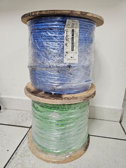 THHN/THWN-2 Wire Spools Blue and Green