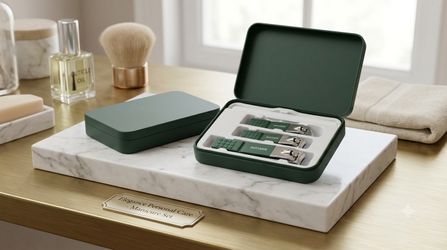 Manicure Set in Green Case
