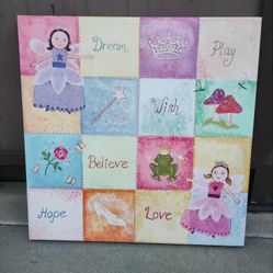 fairy themed canvas art