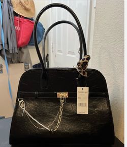 Madden Girl Black Satchel Handbag