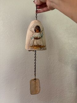 Ted DeGrazia Ceramic Bell Wind Chime