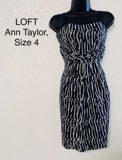 LOFT By Ann Taylor, Black & White Zebra Print Dress, Size 4 for Sale in Phoenix, AZ - OfferUp LOFT By Ann Taylor, Black & White Zebra Print Dress, Size 4 for Sale in Phoenix, AZ - OfferUp