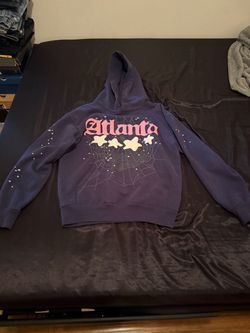 Blue Atlanta spider hoodie size S
