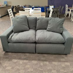 Charcoal Grey Cloud Feather Sofa Set 