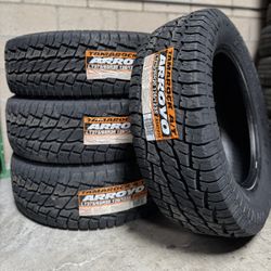 Lt275/65/20 ARROYO AT NEW TIRES ALL 4 INSTALLED INCLUDED 