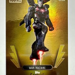 2025 Topps Disney Genesis War Machine #96 GOLD FOIL x/50 HOLOGRAPHIC Iron Man