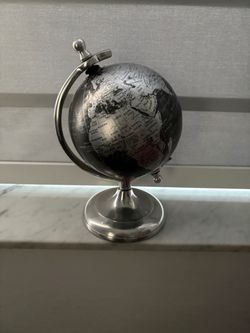 Decorative World Globe with Silver Stand