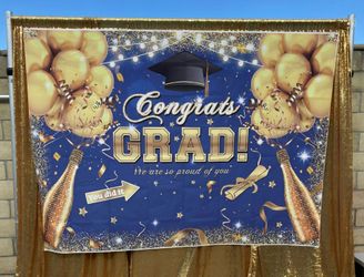 2026 and Congratulations Grad banners used once
