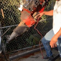 Chevy 327 Engine With 3 Speed Trans 