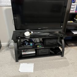 TV With Glass Stand
