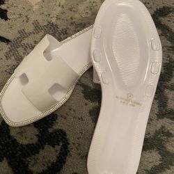 Brand New White Sandals 